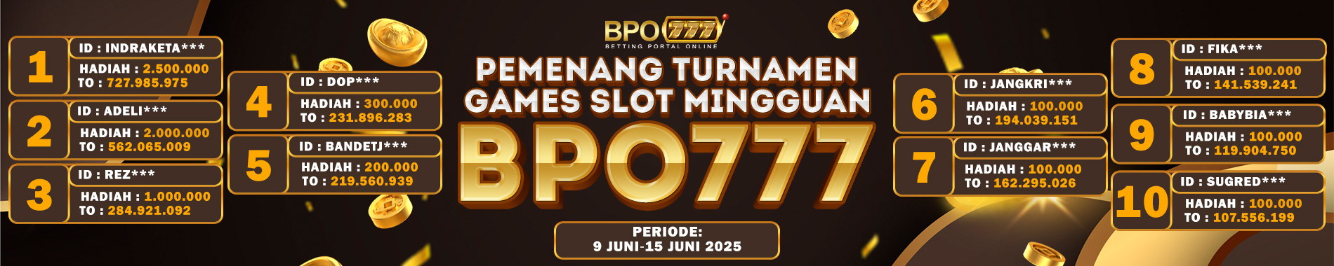 Bpo777 turnamen slot